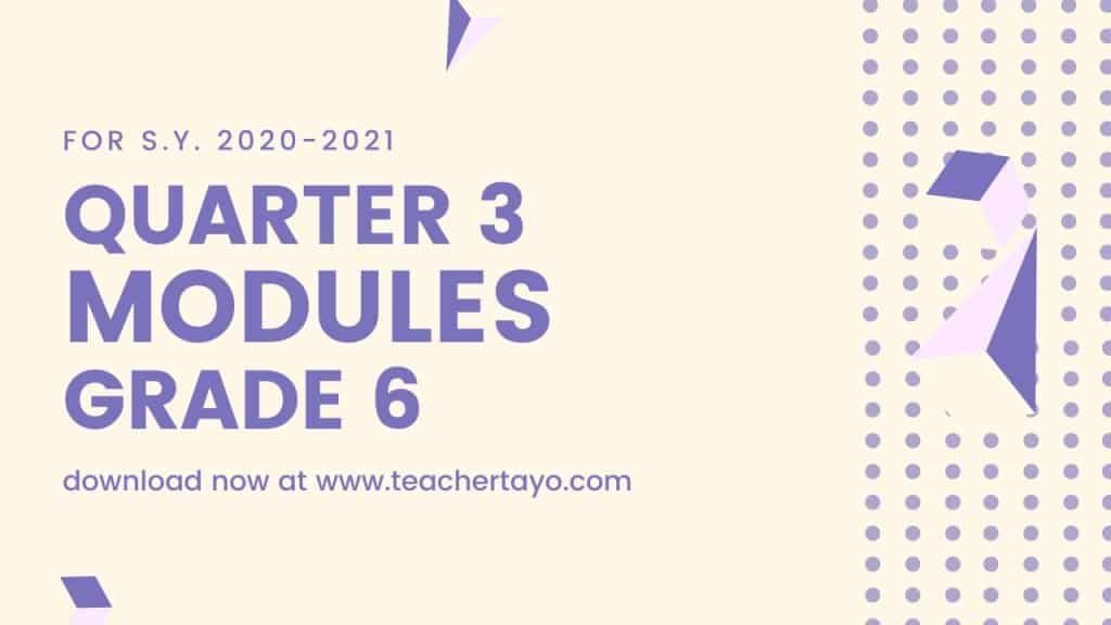 Grade 6 ADM Modules Quarter 3