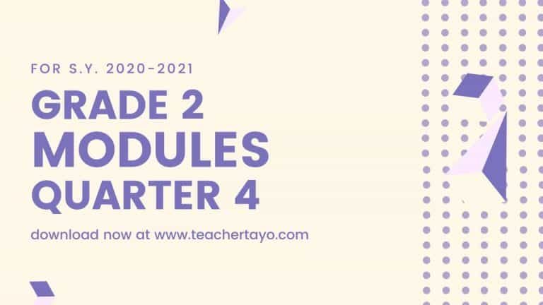 Grade 2 ADM Modules Quarter 4