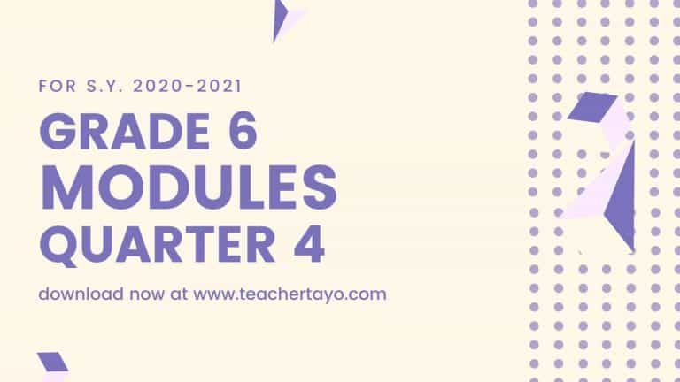 Grade 6 ADM Modules Quarter 4