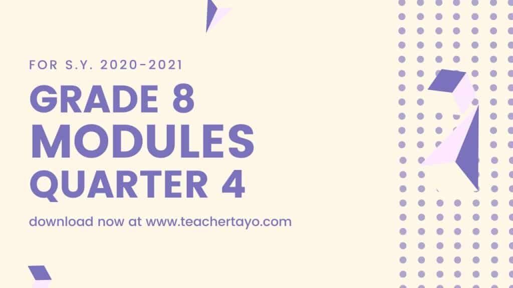 Grade 8 ADM Modules Quarter 4